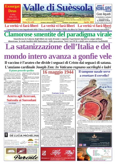 Prima pagina di Aprile 2021