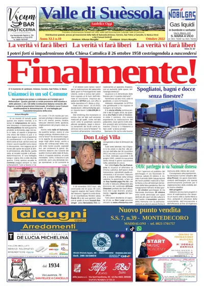 Prima pagina di Ottobre 2022