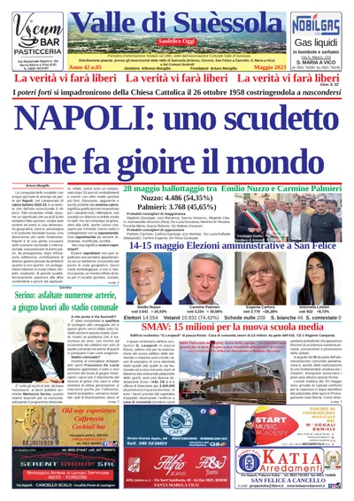 Prima pagina di Maggio 2023
