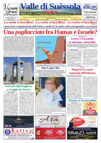 Prima pagina di Novembre 2023