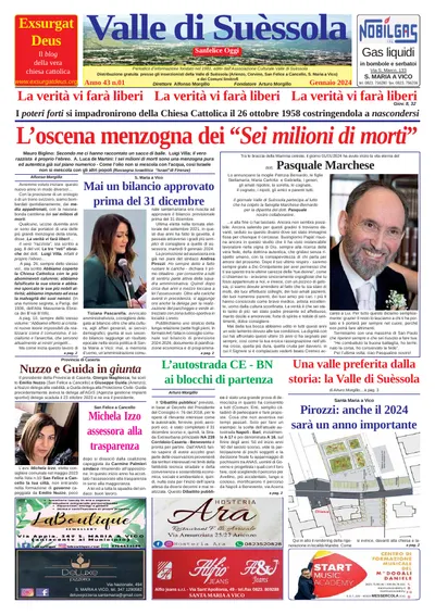 Prima pagina di Gennaio 2024
