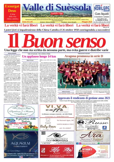 Prima pagina di Maggio 2024