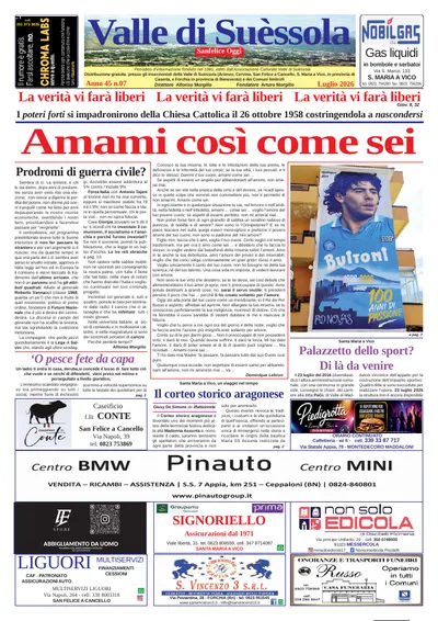 Prima pagina di Luglio 2026
